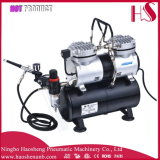 As196k PRO Powerful Twin Cylinder Piston Airbrush Air Compressor W/ Tank Hobby T Shirt