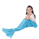 Solid Color Infant Mermaid Tail Baby Blanket
