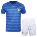 Brazil Away Soccer Jersey Football Clothes Suit Absorbing Perspiration