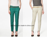 Ladies Slim Cotton Blend Slim Pencil Pants (PHS-LD-H001)