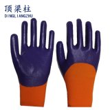 13G Polyester 3/4 Nitrile Coated Safety Gloves with Ce