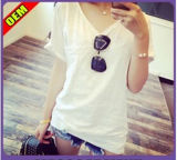 Fashion Sexy Cotton Printed T-Shirt for Women (W287)