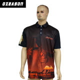 China Factory Custom Design Kangaroo Printing Men's Polo Shirt