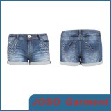 Women Fashion Denim Jean Shorts (JC6034)