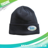 Customized Acrylic Winter Warm Knitted Hats with Patchwork Logo (063)