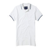 White Printed Polo Shirt for Advertising Activity