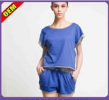 Fashion Sexy Cotton Printed T-Shirt for Women (W320)