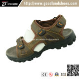 Top Leather Unper & Cheap Price Breathable Men's Sandal Shoes 20023-1