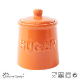 Colorful Glazing Homestyle Sugar Pot