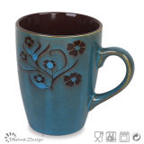 Blue Reactive Glaze Coffee Mug