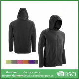 Mens Lightweight Fleece Hoody Jacket with Full Zipper Length