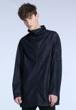 Mens Fashion Leisure Turtle Neck Pullover Demin Shirt