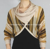 Women Knitted V Neck Fashion Clothes with Buttons (11SS-103)