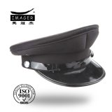 Customized Black Plain Style Military Master Gunnery Sergeant Peaked Cap