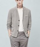 OEM Fashion Men Turtle Neck Spandex Sweater Cardigan