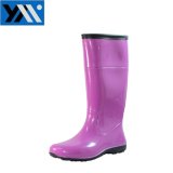 Solid Color Flat Women PVC Rain Boots