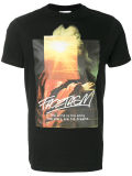 Men's Black Cotton Printed T-Shirt