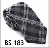 New Design Fashionable Silk/Polyester Check Tie (BS-183)