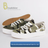 Camouflage Canvas Shoes with Platform Sole