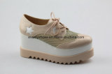 Lace up Comfortable Lady Casual Shoes with Platform Design