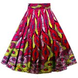 Wax Print Ankara African Clothes Women Long Maxi Skirts
