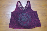 Sexy Women Clothing Purple Backless Women Lace Blouse