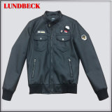 Best Sell Leisure PU Jacket for Men Outerwear Clothes