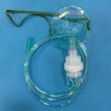 PVC Medical Disposable Aerosol Nebulizer Mask (Green, Adult Standard with 6ML/20ML Atomizer Jar)