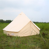 Outdoor Luxury Cotton Canvas Family Camping Bell Tent with Front Awning