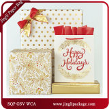Christmas Paper Carrier Gift Bags Shopping Bags with Hot Stamping