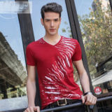 Custom Cotton/Polyester Printed T-Shirt for Men (M017)