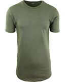 Mens Basic Cotton Hipster Crew Neck T-Shirt Clothing