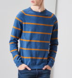 OEM Fashion Men Round Neck Sweater with Stripes