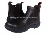 Casual Style Shiny Smooth Leather Safety Shoes (HQ01004)