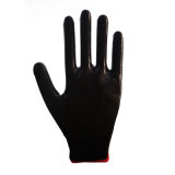 Black Polyester with Nitrile Coated Gloves