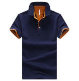 Customized Logo Fashion Men's Shirt Cotton Pique Polo