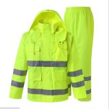 100% Polyester Raincoat Luminous Waterproof