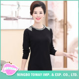 Black Long Cable Jumpers Knit Sweaters Ladies Cardigans for Women