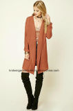 Latest Fashion Pure Color Women Knit Sweater Cardigan (W18-231)