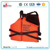 Orange Color 3 Panels Nylon Work Vest