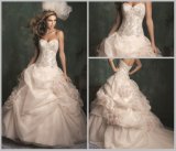 Organza Lace Bridal Ball Gowns Sweetheart Puffy Custom Wedding Dresses Auc340