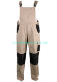 Cotton Mens Working Bib and Brace Overall / Bib Pants with Knee Pocket