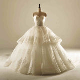 Strapless Satin Ball Bridal Wedding Dress