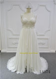 Plus Size Heavy Beading New Design Chiffon Wedding Dresses Bridal