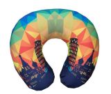 Inflatable Travel Neck Pillow with Various Pattern