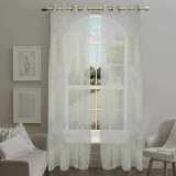 New Design Jacquard Sheer Grommet Window Curtain 52