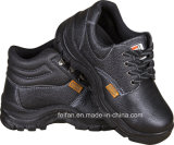 Half Embossed Leather + Half PU Safety Work Shoes with High Ankle and Low Ankle