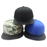 Custom Leather Peak Snapback Cap 1702