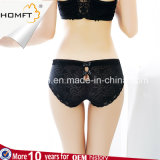 New Arrival Jacquard Lace Mesh Low Waist Cute Bowknot Ventilate See Through Sexy Transparent Ladies Underwear Panties