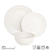 18PCS Dinner Set Solid Seesame Glaze Design